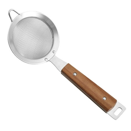 

HOMEMAXS Stainless Steel Colander Small Strainer Fine Mesh Funnel Stave Travel