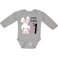thumbnail image 3 of Inktastic Somebunny is One First Birthday Bunny Boys or Girls Long Sleeve Baby Bodysuit, 3 of 5