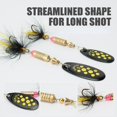thumbnail image 4 of Señuelo de Pesca giratorio de 1/2 piezas, cebo duro de Metal con lentejuelas, anzuelos de pluma, 3,5g/4,5g/7g/9g/12g, 4 of 4
