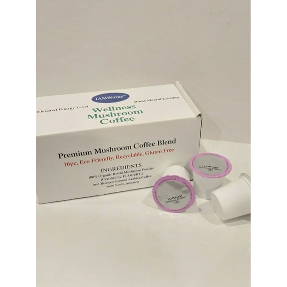 Iam Works Wellness Mushroom Coffee Blend Pods 11gr per K/pod