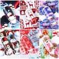 thumbnail image 4 of Patrones Navidad Nail Art Stickers Calcomanías, autoadhesivas Nail Stickers Santa Claus Snowflake Snowman Christmas Bell Tree Stick Elk para Christams Nail Decorations kaili Sencillez, 4 of 5