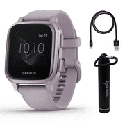 Garmin Venu Sq GPS Best Multisport Fitness Smartwatch Unisex Women Adult Teen with Wearable4U Power Bank Bundle