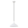 thumbnail image 6 of Evelyn&Zoe 14" Matte White/Brass Metal Pendant, 6 of 7