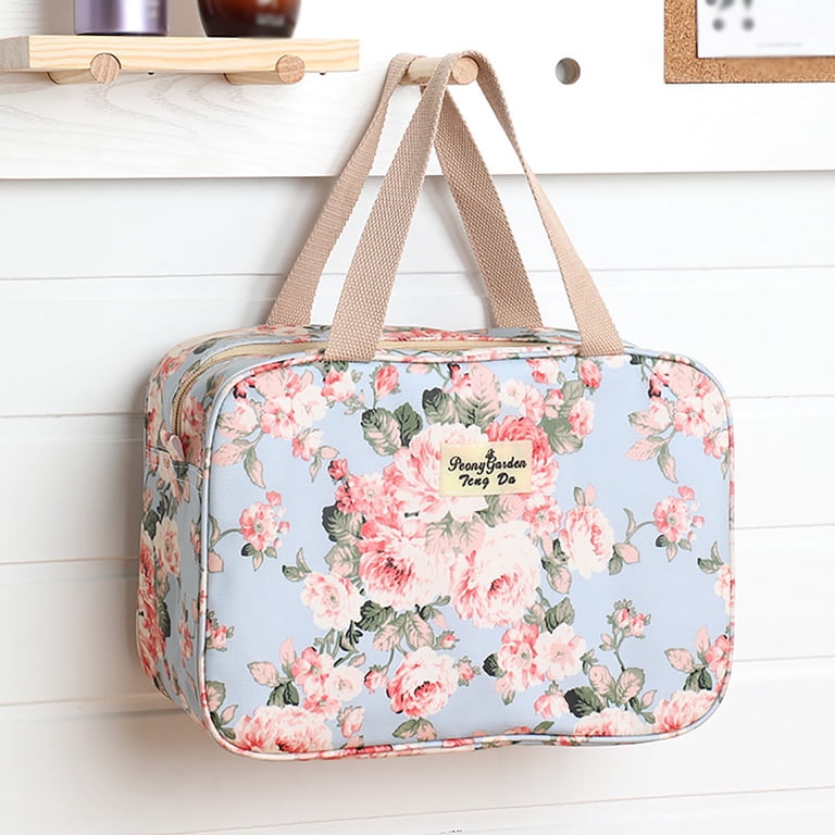 MUSOIE Large Makeup Bag Cute Floral Cosmetic Bag for Women Girls Toiletry Bag Travel Organizer Bag MUSOIE Large Makeup Bag Cute Floral Cosmetic Bag for Women Girls Toiletry Bag Travel Organizer Bag