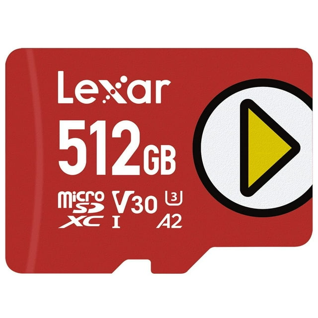 Tarjeta de memoria Lexar 512GB PLAY microSDXC UHS-I C10 U3 V30 A2