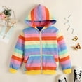 thumbnail image 2 of Baywell Toddler Girls Cotton Pink Sweatshirts Hoodie Zip Up Hooded Pocket Tops Blue 6T, 2 of 8