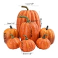 thumbnail image 1 of piezas de simulación de calabaza, modelo de calabaza artificial, decoración de mesa para el hogar para Acción de Gracias y Halloween, 1 of 4