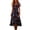 Hot Pink, variant on Women's Fashion Summer V Neck Short Sleeve Retro Floral Print Midi Dress Flowy A Line Beach Dress for Vacation Casual Daily Wear