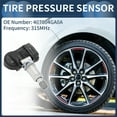 thumbnail image 2 of Unique Bargains No.407004GA0A Tire Pressure Sensor for Infiniti Q50 2014-2016 TPMS Sensor 319MHz, 2 of 7