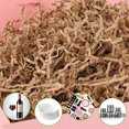 thumbnail image 4 of Tripumer 0.66 lb Shred Filler Basket Grass Crinkle Cut Paper great for Gift Wrapping Easter Gift Box Wrapping Packing Party Decoration Brown, 4 of 6