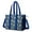 Dark Blue Princess, variant on Teacher Tote Bag,Colorful Princess Pattern Teacher Utility Tote Bag,Large Work Tote Bags for Women with Multiple Pockets,Top Zipper Closure,13.8x10.6x6.7 Inch