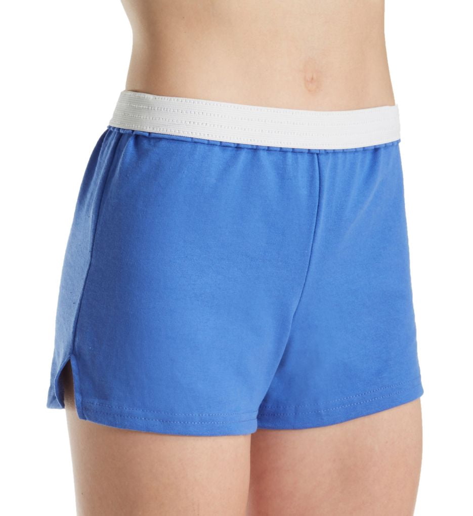 Soffe Juniors' Authentic Shorts - Oxford, 50/50 Cotton Polyester, 3" Inseam, Exposed Elastic Waist