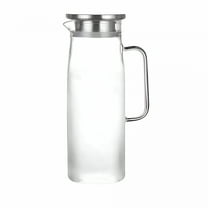 ACDANC Glass Jars with Lids 1500Ml Glass Water Pitcher with Stainless Steel Lid Great for Juice Milk Beverage Cold Tea Iced Tea