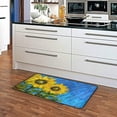 thumbnail image 5 of GZHJMY Sunflower Anti Fatigue Kitchen Floor Mat, Oil Painting Flower Floral Non Slip Absorbent Comfort Standing Mat Kitchen Runner Rug for Hallway Entryway Bathroom Living Room Bedroom 39 x 20 Inches, 5 of 6