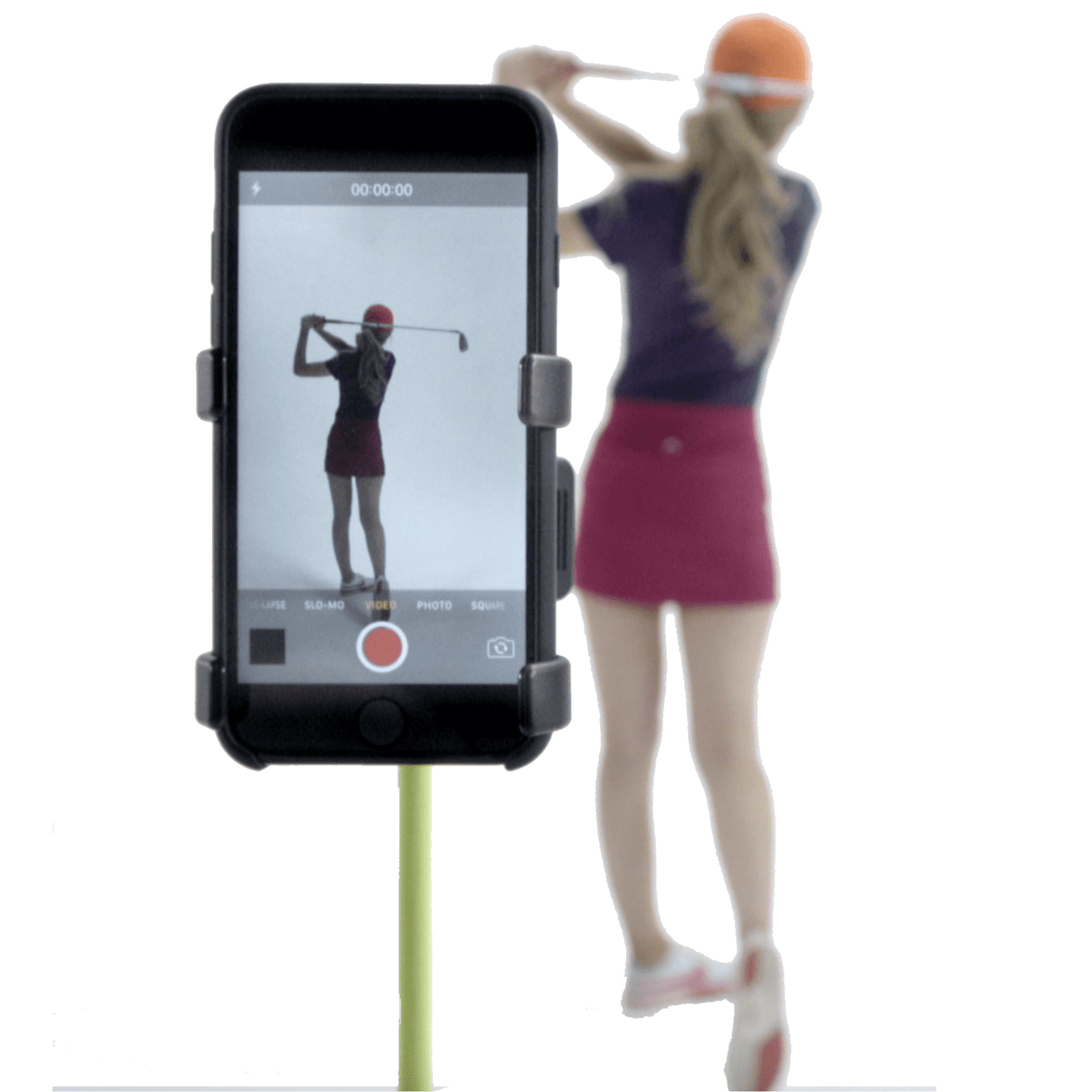 SelfieGOLF Record Golf Swing - Cell Phone Holder Golf Analyzer