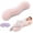 Pink, variant on Pea Pod Body Pillow for Side Sleeper, 105 x 30 CM Pea Pod Body Pillow for Adults, S Shaped Ergonomic Bolster, Soft Alignment Pillow for Back Hip Leg Support Sleep