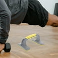 thumbnail image 4 of WHAMVOX 2Pack Strength Training Pushup Stands Pink Plastic Yellow Workout Gear For Home Use, 4 of 8