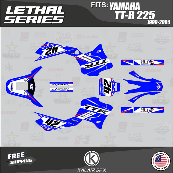 Kalair GFX Graphics Kit for Yamaha TTR225 (1999-2004) Lethal Series