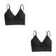 thumbnail image 3 of Minnieouse Top de tubo para mujer, sujetadores deportivos para mujer, gimnasio, secado rápido, elástico acolchado, gimnasio, correr, dormir, negro 2Conjunto, 3 of 6
