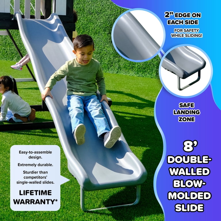 Sportspower Roswell Wooden Swing Set with 2 Swings, Trapeze, Play