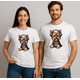 thumbnail image 3 of Playera Blanca Camiseta Estampada Perrito Yorkshire, 3 of 4