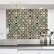 Crearreda CR-67210 Green Tiles Kitchen Panel