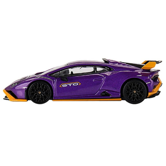Maqueta de coche Mini GT Lamborghini Huracán STO Viola Pasifae 1/64