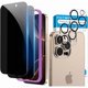 thumbnail image 1 of Chenchen for 2Pack iPhone 16 Pro Privacy Screen Protector with 2Pack Camera Lens Protector, Anti Spy 9H+ Tempered Glass with Easy Installation Kit, No Bubble, 1 of 1