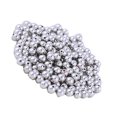 thumbnail image 1 of Kearding 200 Uds cuentas espaciadoras galvanizadas artesanía pequeña con agujero bola suelta artesanía accesorios adornos blanco Type3 NO3 Kearding HA060870-02, 1 of 6