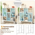 thumbnail image 7 of Costway 2 PCS 9-Cube Bookcase with 6 Removable Shelves Raised Support Feet for Living Room White, 7 of 7