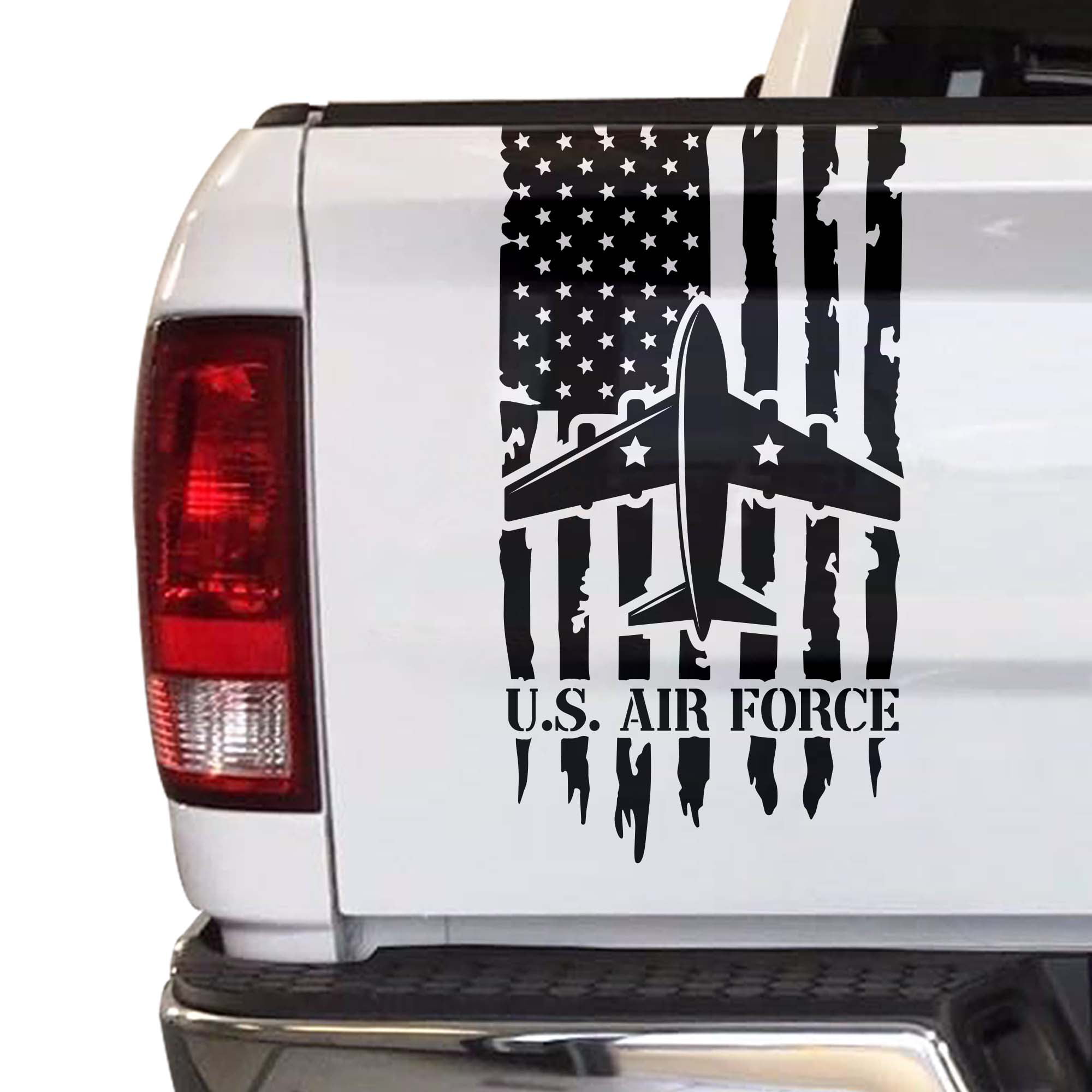 Flag Distressed flag with Military line decal Car decal Car accessories Military decal Flag decal Military flag decal Military Flag