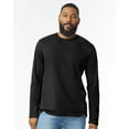 thumbnail image 3 of Gildan Men's Long Sleeve T-Shirt, Casual Crewneck Pullover, Stylish Long Sleeve Tee, Black T-Shirt Pack of 6, 2XL, 3 of 5