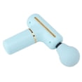 thumbnail image 3 of Pistola de masaje portátil de bajo ruido, ABS y silicona, 1200 mAh, 5 V, color azul, para hombres, mujeres y estudiantes, 3 of 15