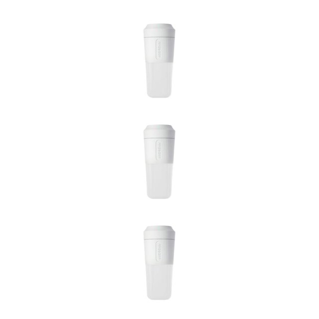 Decodeary 400ml Portable Mini Juicer USB Rechargeable Mixer Cup Blender Juice White 9x20cm 3Set