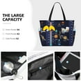 thumbnail image 3 of Fotbe Solar System Pattern Water-Resistant Beach Travel Bag - Large Capacity Tote with 7 Pockets, Lightweight Design for Women & Men, Perfect for Beach, Pool & Gym, 3 of 7