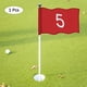 thumbnail image 4 of Uxcell Bandera de Golf con Tubo Insertado [1 pieza] - Bandera de Objetivo de Golf de Nylon para Putting Green con el Número 5 - [Rojo], 4 of 7
