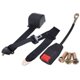 thumbnail image 2 of Cinturón de seguridad de 3 puntos para coche camión cinturón de seguridad retráctil ajustable Universal negro fácil de usar, 2 of 6