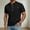 Black, variant on Cotton Linen Mens Shirts Solid Short Sleeve Henley Summer Shirts Button Pullover with Pocket Relaxed Fit Yellow Tops