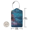 thumbnail image 4 of Fuzoiu Abstract Colorful Art Supplies Print Premium Leather Luggage Tag,Travel Accessory,Luggage Tag for Suitcase Baggage Handbag Travel Bag,Name Card & Privacy Cover-2 PCS, 4 of 5
