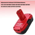 thumbnail image 2 of 2 Packs 3.0Ah 19.2V Diehard C3 Battery and Charger Compatible with Craftsman 19.2 Volt Battery Lithium ion 11375 11376 130279005 1323903 130211004 315.115410 315.11485 315.PP2011 315.PP2020, 2 of 3
