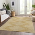 thumbnail image 6 of HomeRoots 679731 9 x 12 ft. Gold & Ivory Geometric Transitional Washable Machine Made Rectangle Area Rug with UV Protection, 6 of 9