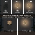 thumbnail image 3 of Yayeee LED Night Lights with Motion Detectors Auto Dusk to Dawn Light Sensors, 2 Pack, Green Christmas Hats, 3 of 7