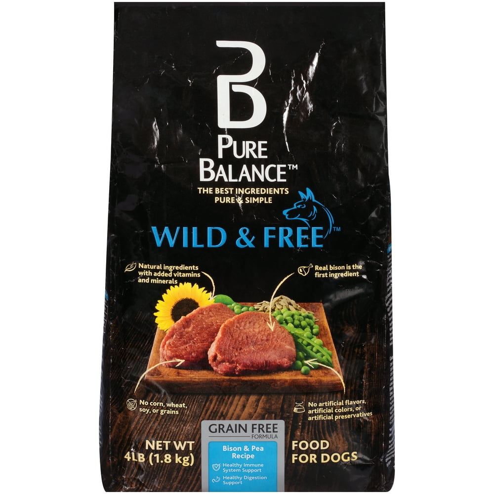 Pure Balance Wild & Free Bison & Pea Recipe Dog Food, 4 lb Walmart