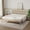 Off-White, variant on Novilla 12" Solid Wood Bed Frame,King,Natural
