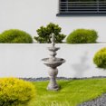 thumbnail image 2 of Teamson Home Water Fountain Classic Design Outdoor Garden Ornament Feature Grey, 2 of 6