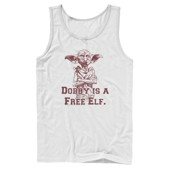 Mens Harry Potter Dobby is a Free Elf Tank Top