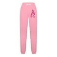 thumbnail image 5 of CFLVAEK Breast Cancer Awareness Sweatpants for Women Casual Drawstring High Waist Gift Pants for Breast Cancer Survivor Comfy Cinch Bottom Baggy Sweat Pant Pink XXL, 5 of 5