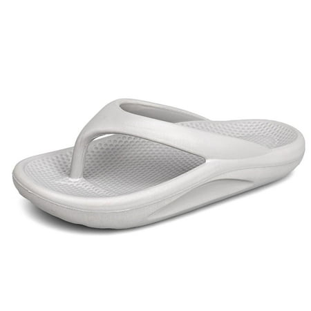 

Frostluinai Thick-Soled Flip-Flops Women S Cloud Slippers Bubble Slides For Menouter Wear Solid Color Increased Slippers Non-Slip Clip-On Couple Beach Shoes