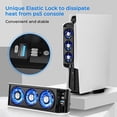 thumbnail image 7 of PS5 Cooling Fan with LED Light,Quiet and Efficient Cooling System for PS5 Cooler,2 Fan Speeds,USB 3.0 Port Compatible with PlayStation 5 Digital & Discs Edition，Not for PS5 Slim and New PS5 Pro, 7 of 7