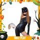 thumbnail image 4 of Colgante de cola de animal 3D para Halloween, con pompones y soporte para mujer, cola peluda de moda, 50 cm, cola de peluche para Halloween, 4 of 5